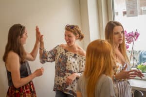 Students in a workshop or masterclass of Language Corner