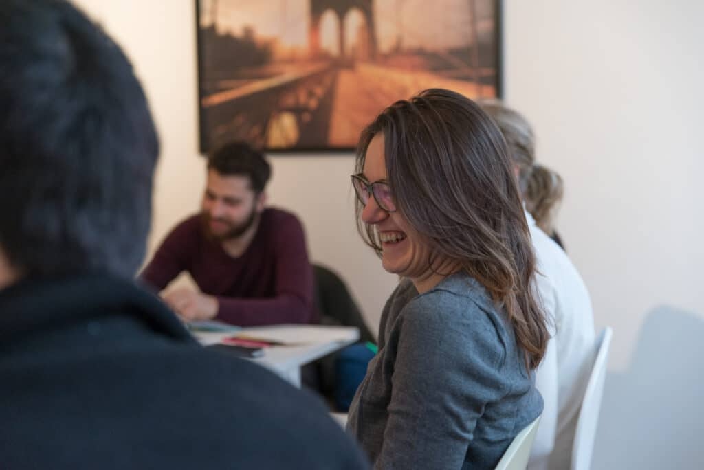 Small language class of six to eight students in Amsterdam