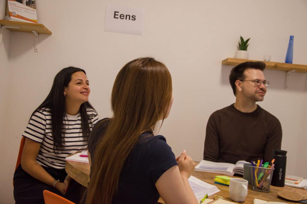 Students learning in full immersion at Language Corner Amsterdam